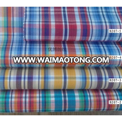 40*40 130*70 100% cotton check fabric stock